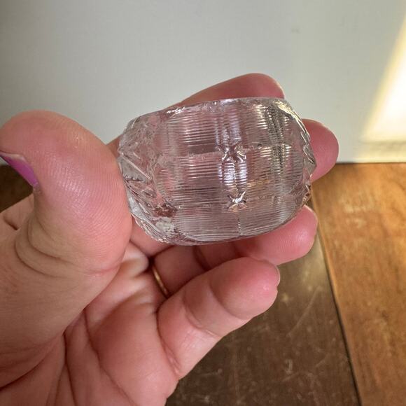 Antique Vintage Lot 8 Pressed Blown Glass Decorative Ornate‎ Salt Cellar Bundle - Picture 10 of 16